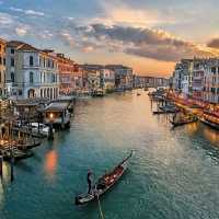 Amazing Gondola Ride at Venice!