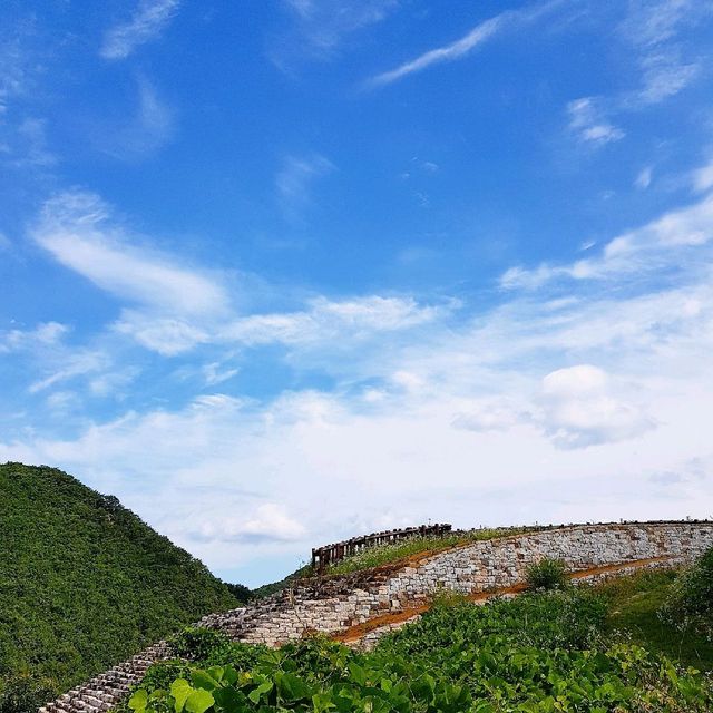 제주도 오름에 온 것 같은 킹덤 촬영지 <고모산성>