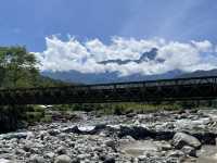 Bridge before Mount Kinabalu 