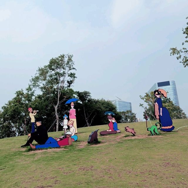 weekend walk in Haibin park 🚶‍♀️🚶‍♀️🚶‍♀️