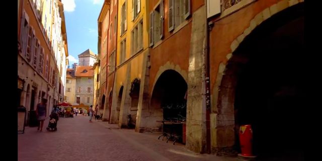 Old town of Annecy, France.