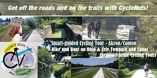 Boat & Bike the Historic Ohio & Erie Canal Boat and Towpath Trail - Ohio | CycleNuts Smart Guided Cycling Tour in Akron/Canton, Ohio - Bike/Boat on Ohio & Erie Towpath/Canal