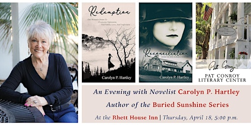 An Evening with Carolyn P. Hartley, author of the Buried Sunshine Series | Rhett House Inn