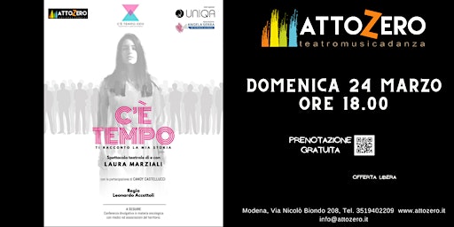 C'è tempo tour- Ti racconto la mia storia | Attozero - Teatro Musica Danza