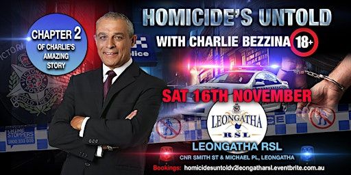 Homicides Untold - Chapter 2 "Live Show" | Leongatha RSL