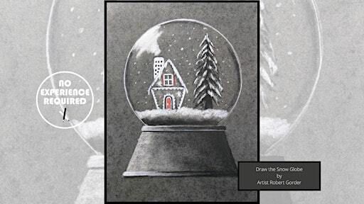 Charcoal Drawing Event "Snow Globe" in Wisconsin Dells | Lake City Social