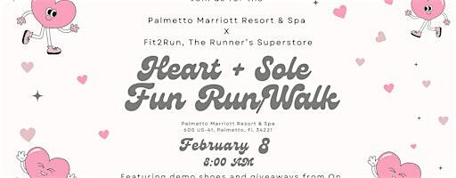 Palmetto Marriott Resort & Spa X Fit2Run Heart + Sole Fun Run/Walk | Palmetto Marriott Resort & Spa