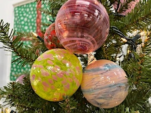 Ornaments, why sure in 2025...springish colors are fun! | Glass Arts Indiana