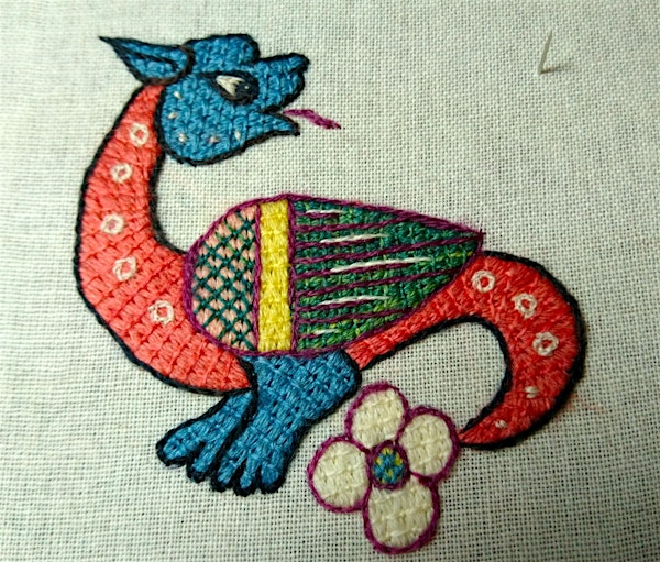 Couched/Laid Bayeux Stitch Workshop | Quaker Tapestry Museum