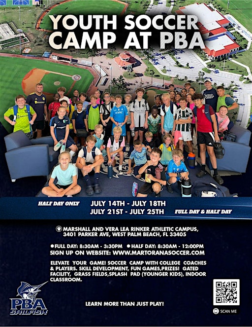 Youth Soccer Camp at Palm Beach Atlantic University | Marshall and Vera Lea Rinker Athletic Campus