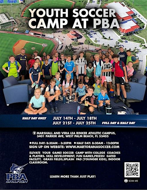 Youth Soccer Camp at Palm Beach Atlantic University | Marshall and Vera Lea Rinker Athletic Campus