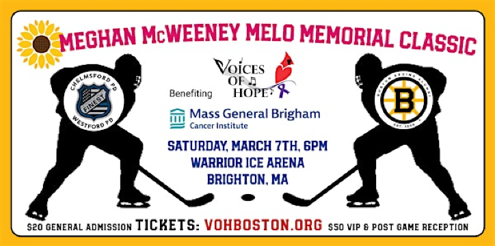 Bruins Alumni vs Chelmsford/Westford Police Hockey Game to Fight Cancer | Warrior Ice Arena