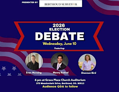 The Berthoud Surveyor Presents: 2026 Race for Congress Debate | Grace Place