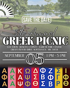 2026 DeSoto County (MS) NPHC Greek Picnic | DeSoto County Agri-Education Center