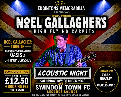 Noel Gallagher Tribute | Nigel Eady County Ground
