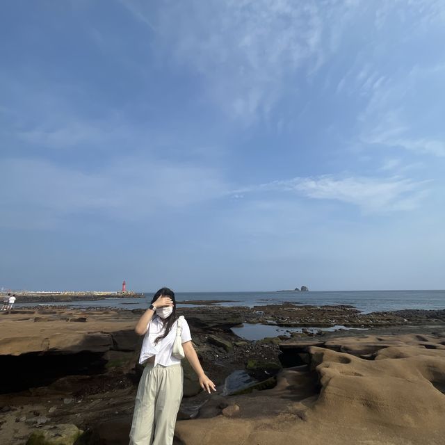 모래 퇴적 해안 지형 "사계해안"