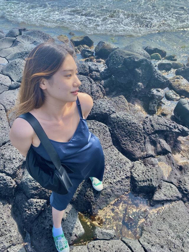 현무암해변에서 찍는 인생샷! 💙한담해변💙