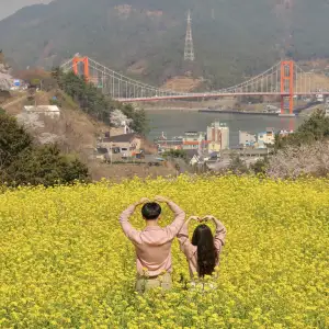 남해 핫플, 노량공원(유채꽃)