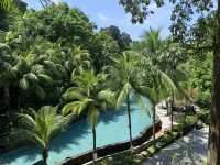 Aeriel View of Siloso Beach Resort 