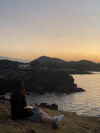 제주 노을을 구경하고 싶다면, 제주 닭머르 해안이 정답✨