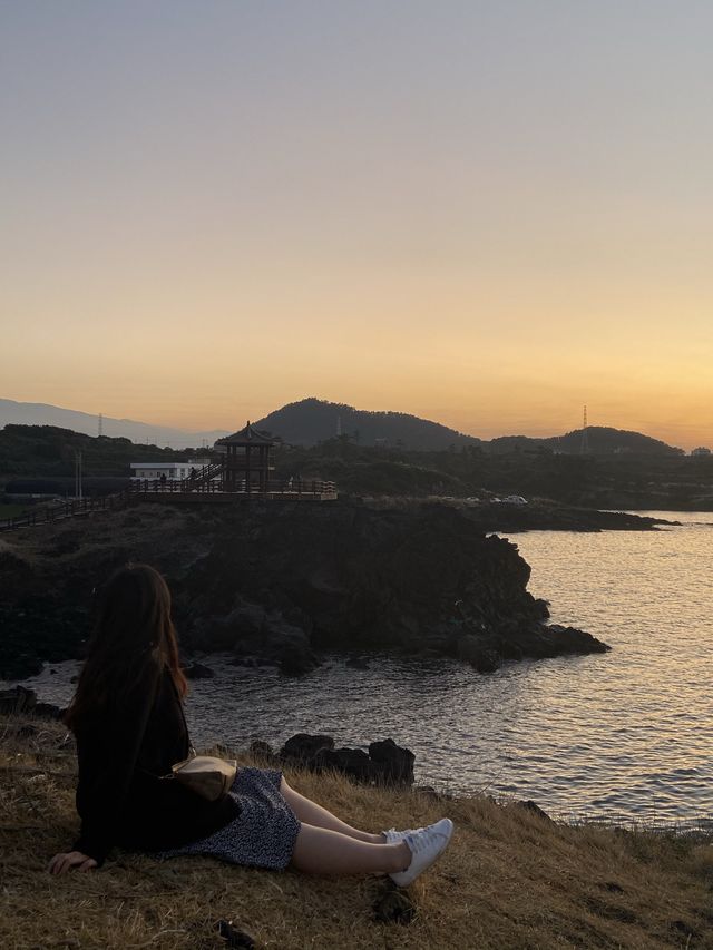 제주 노을을 구경하고 싶다면, 제주 닭머르 해안이 정답✨