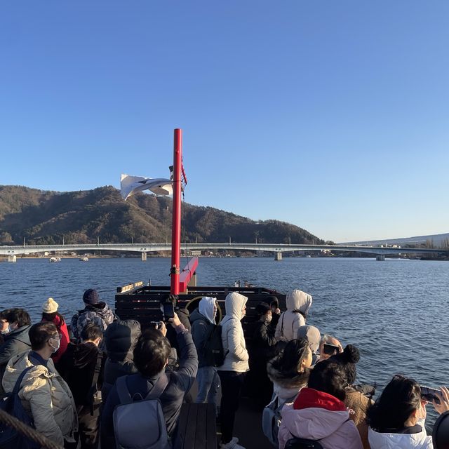 富士山攻略二☀️係河口湖搭觀光船🚢