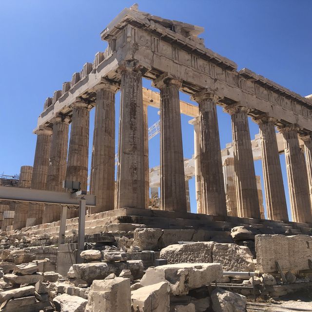 The great Parthenon in the Acropolis 