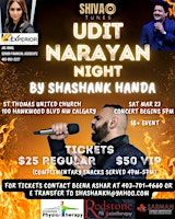 Udit Narayan Night by Shashank Handa | St. Thomas United Church, Hawkwood Boulevard Northwest, Calgary, AB, Canada