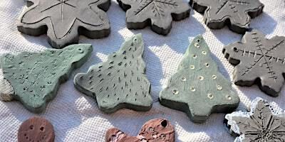 Clay Christmas Ornaments, All ages are Welcome, Kids and Adults | Expressive Brush Art Studio