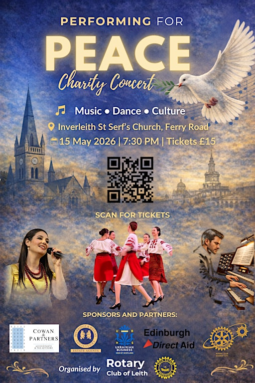 Performing for Peace – Charity Concert | Inverleith St Serf's Church Centre