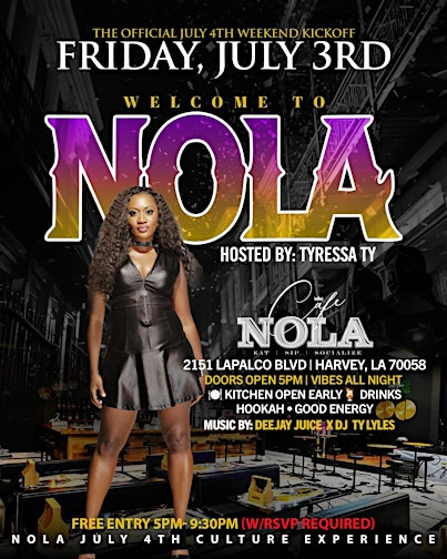 WELCOME TO NOLA: THE ULTIMATE HAPPY HOUR | Cafe Nola