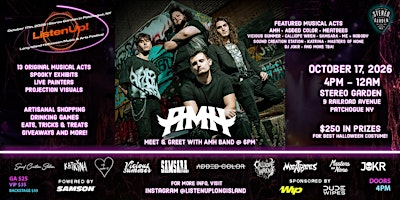 Halloween Music Festival featuring AMH, Added Color Presented by ListenUp! | Stereo Garden