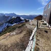 燕山荘からみた北アルプスの山々