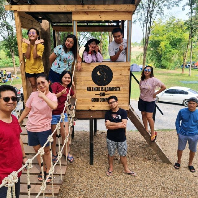 ลานกางเต็นท์กระต่ายกินเนื้อ @กาญจนบุรี