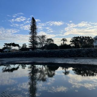 조용하고 한적한 바다, 비치미어, Beachmere