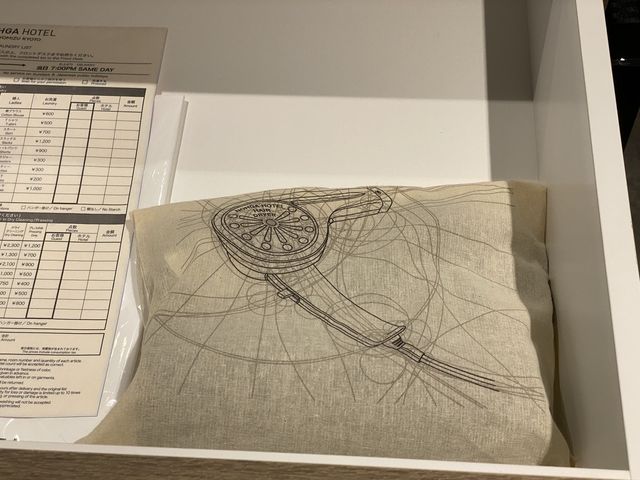 オリジナルへのこだわりが見える室内アメニティ