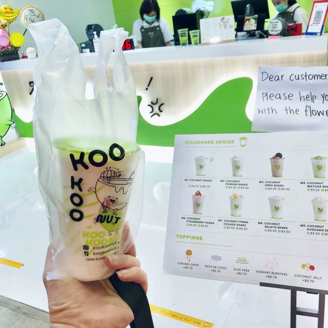 Refreshing Coconut Shake Anyone ?