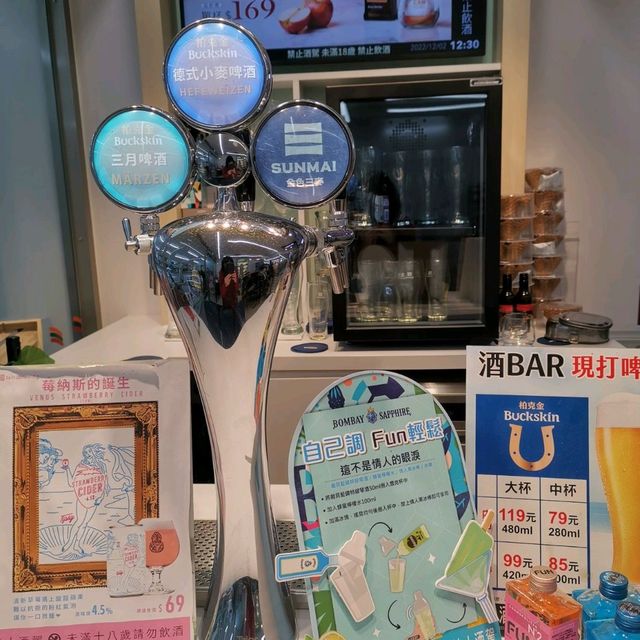 台北特色便利商店「7-11東吉門市」…隨時都有生啤酒……