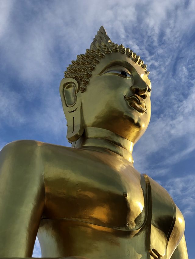 wonderful Buddha Statue on a hilltop