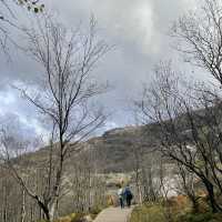 hiking to preikestolen