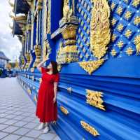 Amazing blue temple in chiangrai
