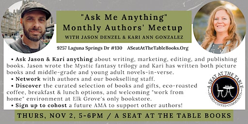 Ask Me Anything for Authors - hosted by Jason Denzel & Kari Ann Gonzalez | A Seat at the Table