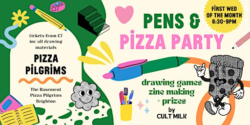 Pens & Pizza Party | Pizza Pilgrims Brighton