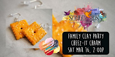 Family Clay Party at Songbirds- Cheez-It Charms | Songbirds Music, Art, & Dance Center