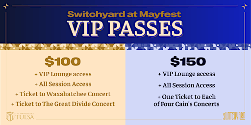 Switchyard at Mayfest: VIP Pass with 4 concerts | OKPOP Museum