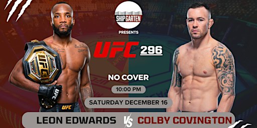 UFC 296 Watch Party Edwards vs Covington | Shipgarten
