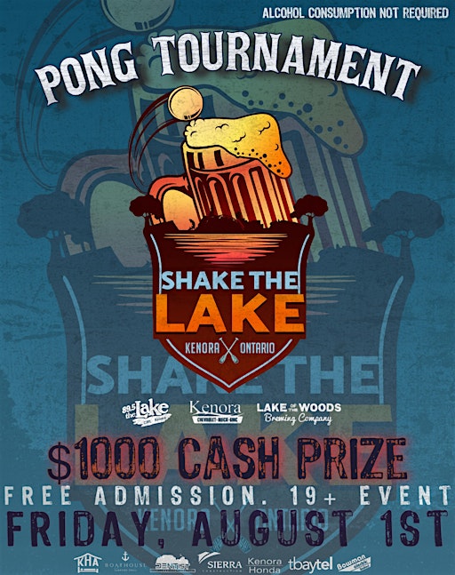 2025 Shake the Lake Pong Tournament | Jarnel Contracting Pavilion, Bernier Drive, Kenora, ON, Canada