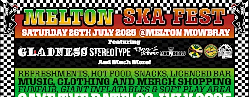 Melton SKA Fest - July 2025 | Play Close Park