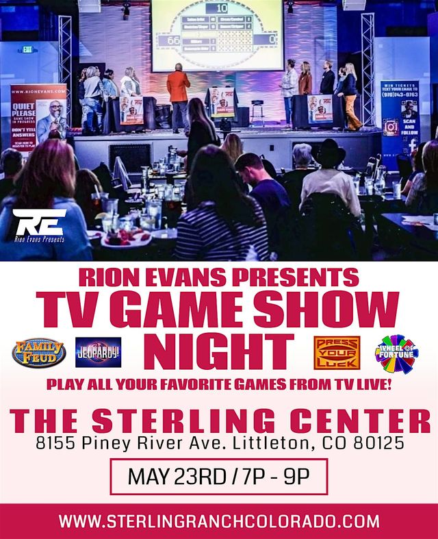 Rion Evans Presents TV Game Show Night at Sterling Ranch | 8155 Piney River Ave