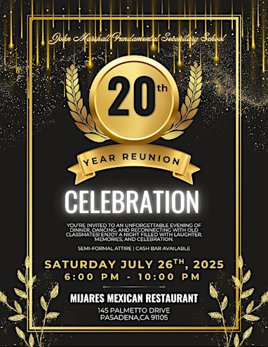 Marshall ‘05 Class Reunion | Mijares Mexican Restaurant